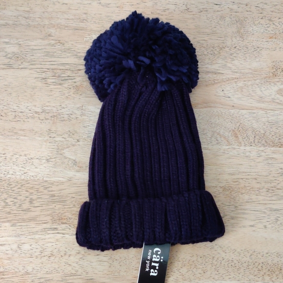 Beautiful Vibe Rhinestones Pompom Beanie Hat D1A - Picture 4 of 4